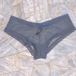 XS VS VERY SEXY Cheeky Panty  Silky Lace Mesh Polka Dot